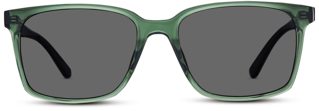 Green frames resembling Travis Kelce's sunglasses.