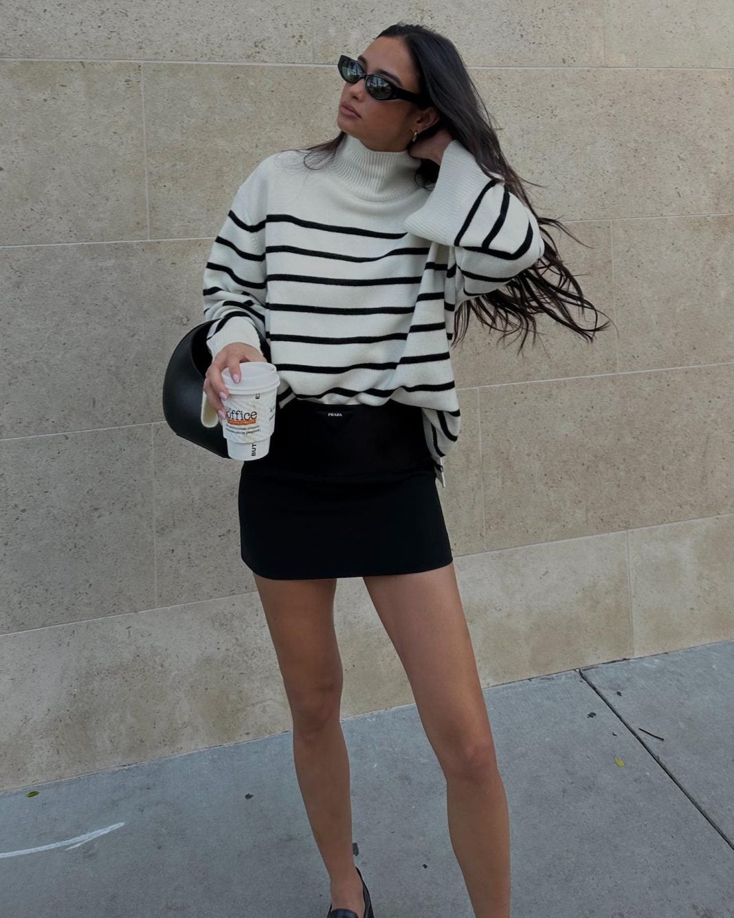 Coffee date outfit and sunglasses