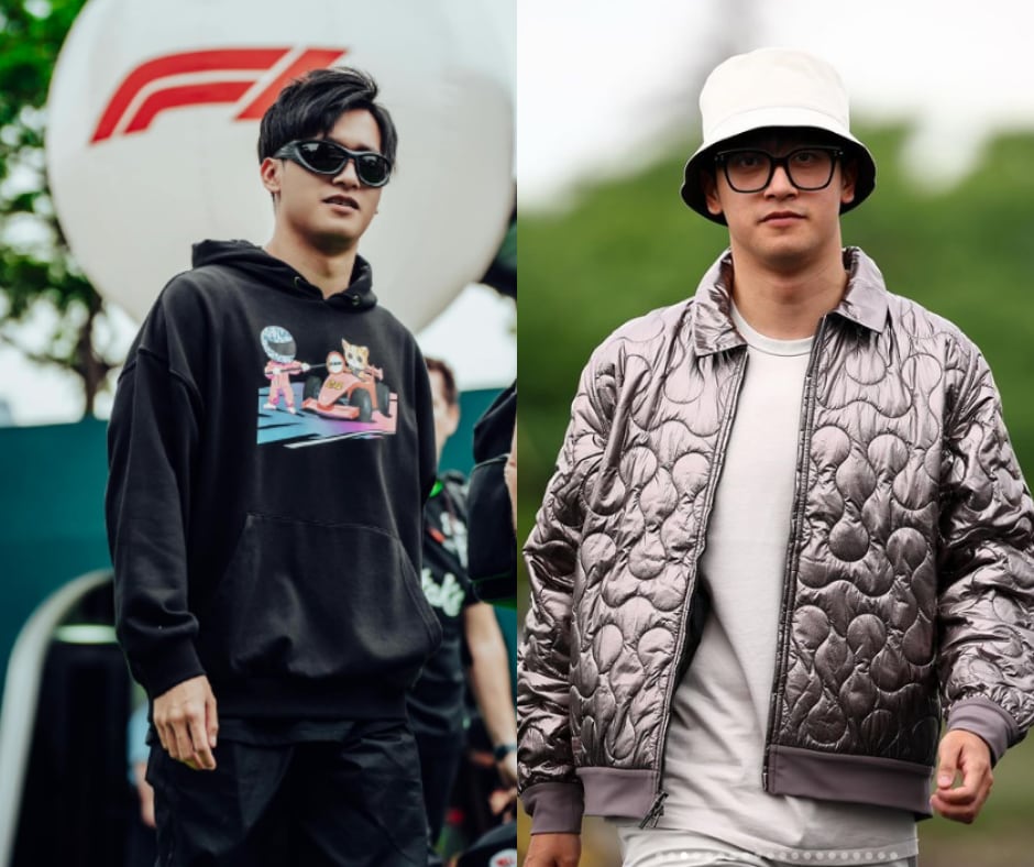 zhou guanyu in the formula 1 paddock